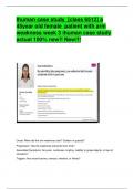 Ihuman case study  [class 6512] a  45year old female  patient with arm  weakness week 3 ihuman case study   actual 100% new!! New!!!