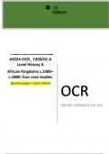 #2024-OCR_ Y209/01 A Level History A African Kingdoms c.1400–c.1800: four case studies Question paper + mark scheme