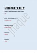 NSG 320 / NSG320 EXAM 2. QUESTIONS WITH 100% CORRECT ANSWERS.