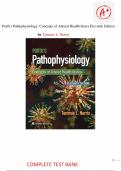 Test Bank for Porth's Pathophysiology Concepts of Altered Health States 11th Edition by Tommie L. Norris.| All chapters included 1-52 with questions and answers.||Latest updated version.