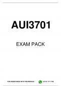 AUI3701 EXAM PACK 2023