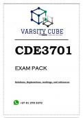 CDE3701 EXAM PACK 2023