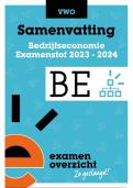 Samenvatting Bedrijfseconomie Examen VWO 2024