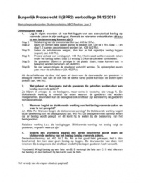 Burgerlijk Procesrecht II (BPR2) antwoorden studiehandleiding Hanze HBO Rechten, week 3