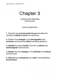 Marketing Chapter 3