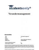 Samenvatting Verandermanagement