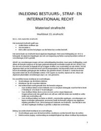 Samenvatting bestuurs-, straf- en internationaal recht