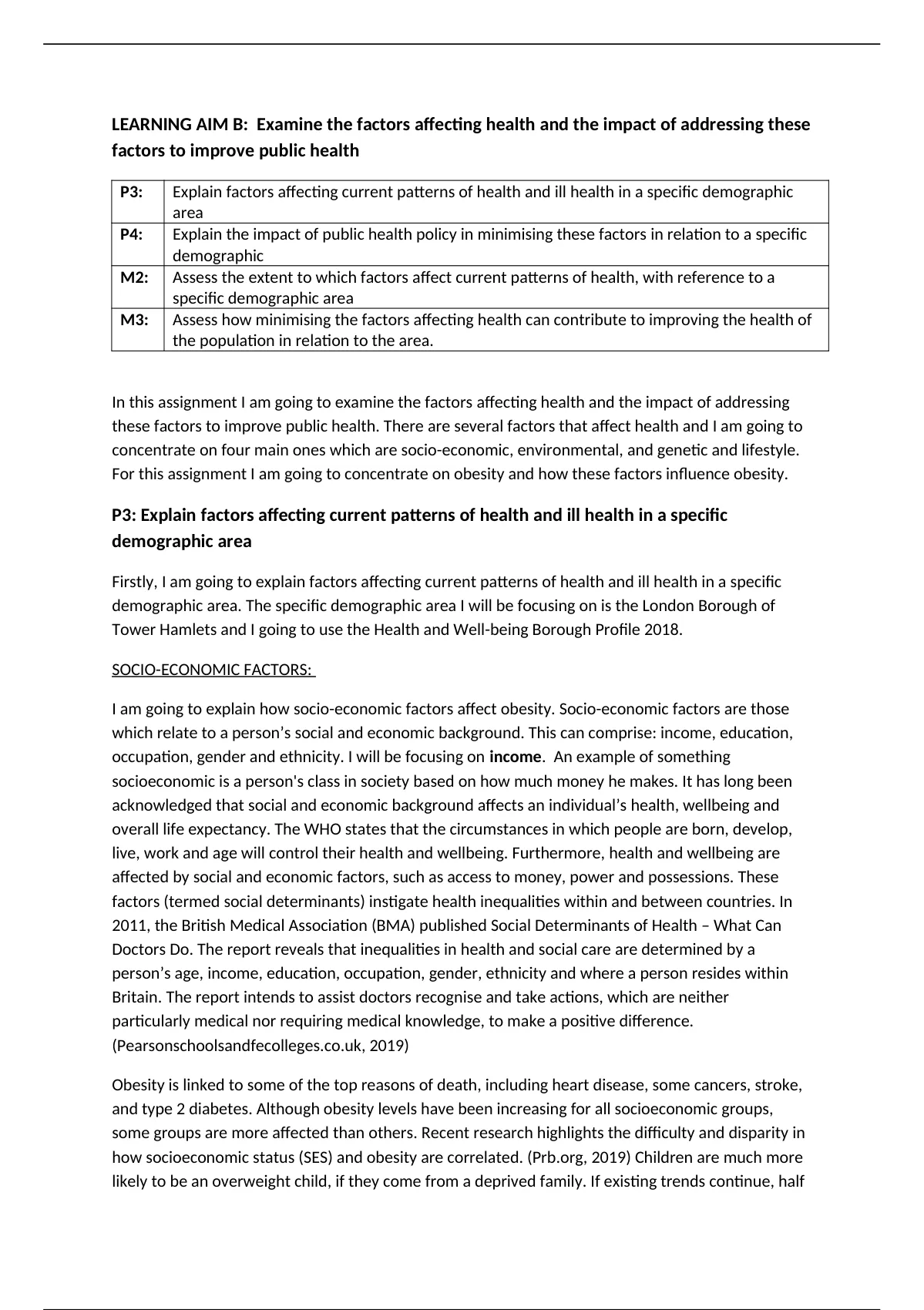 UNIT 8 PROMOTING PUBLIC HEALTH- P3, P4, M2, M3 - Unit 8 - Promoting ...