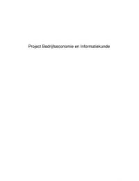 PBI Project Bedrijfseconomie en Informatiekunde