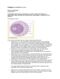 Samenvatting van de college's bij het boek Research Methods for Business Students 