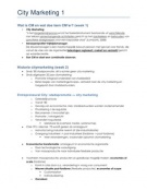 Samenvatting City Marketing 1