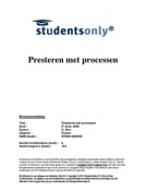 Samenvatting Presteren met processen