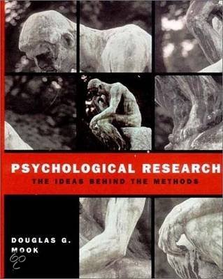 MTO-A: 'Psychological Research: The Ideas Behind the Methods' (plus hoorcolleges)