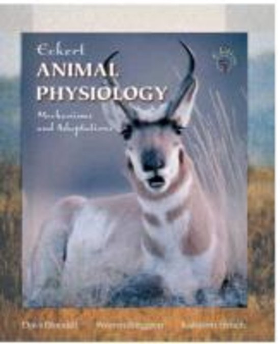 Entrance Test LAS summary / study aid: Animal Physiology (Eckert)