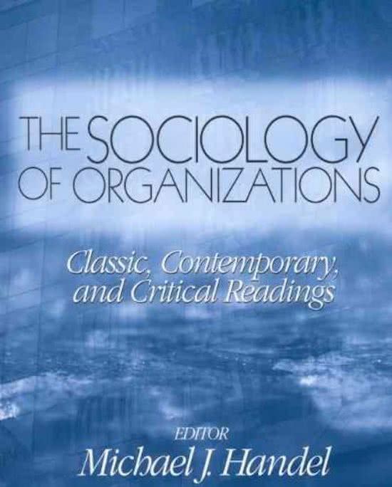 Hoorcollege en literatuur Organisatietheorie