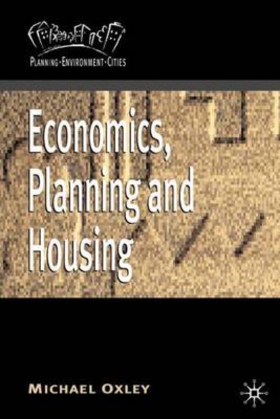 Economics, Planning and Housing