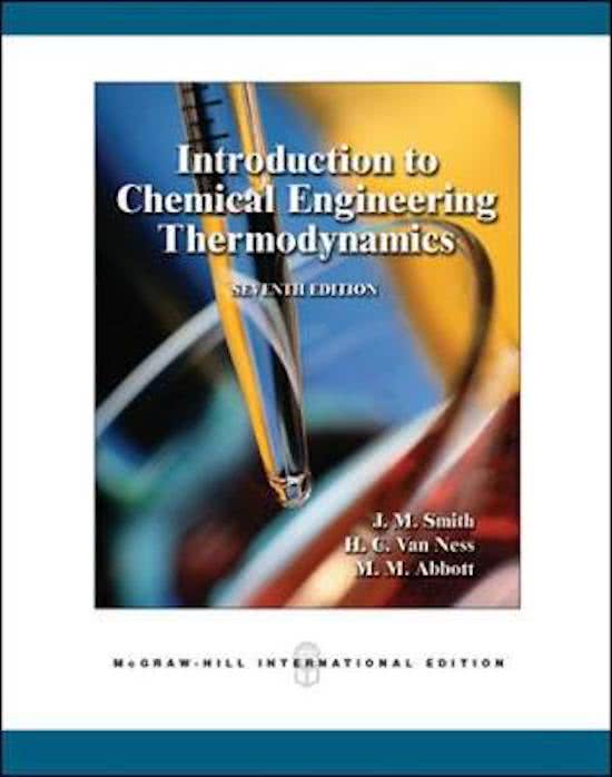 Introduction to Chemical Engineering Thermodynamics