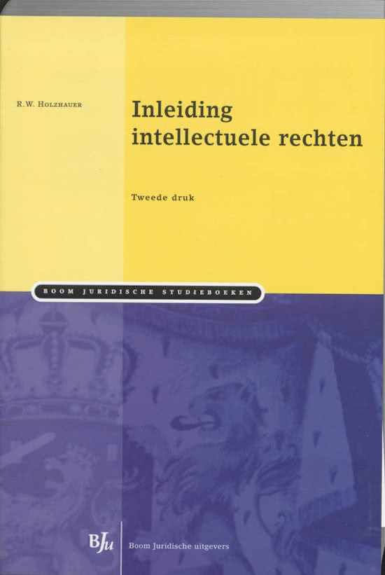 Inleiding intellectuele rechten