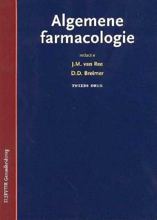 Samenvatting volledige tentamenstof farmacologie uit Algemene farmacologie