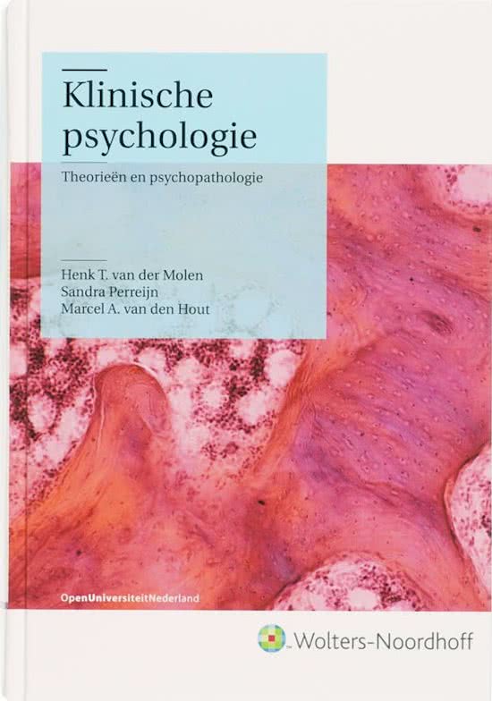 Klinische psychologie 1 theorieën en psychopathologie