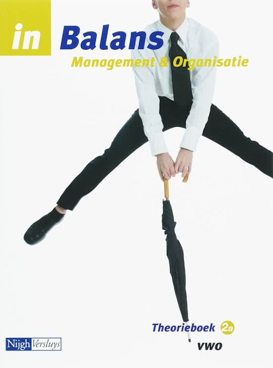 Management & Organisatie - In Balans 2A Vwo Theorieboek