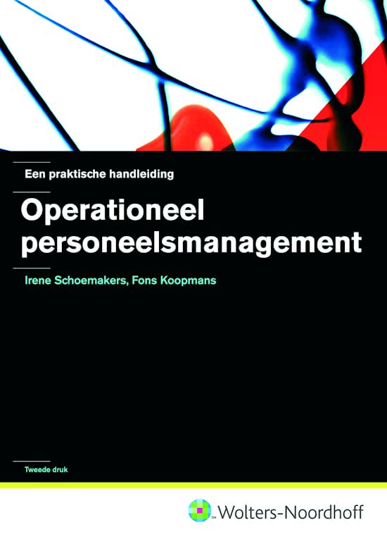 Samenvatting Operationeel personeelsmanagement druk 2 Irene Schoemakers