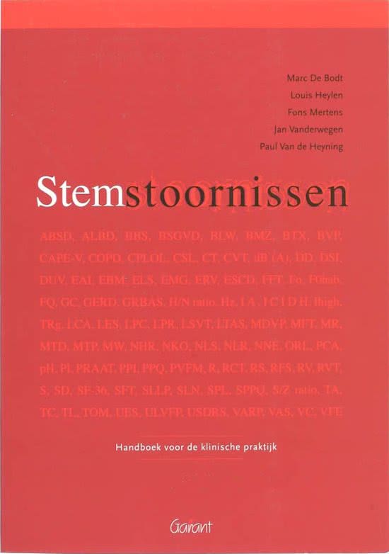 Stem en stemstoornissen 