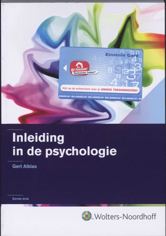 Samenvatting compleet: Inleiding in de Psychologie