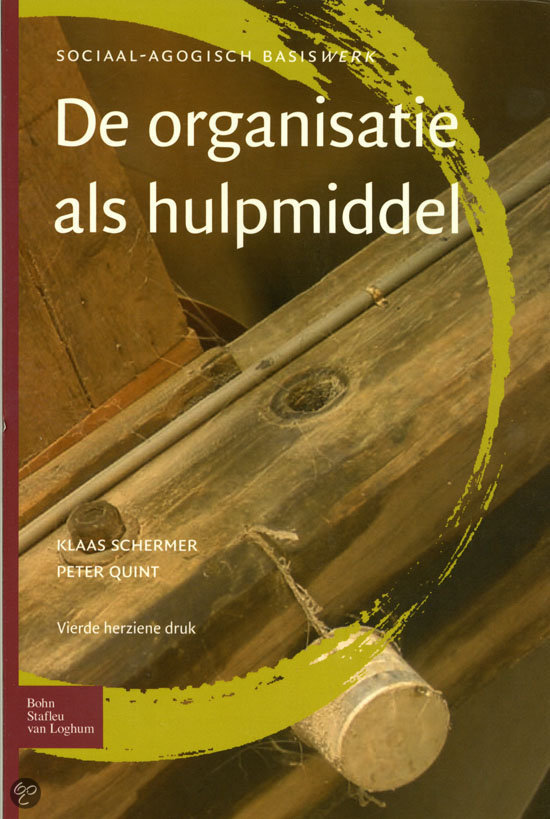 De organisatie als hulpmiddel