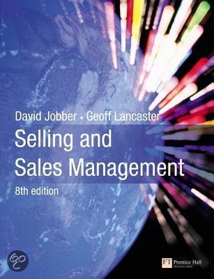 Selling And Sales Management