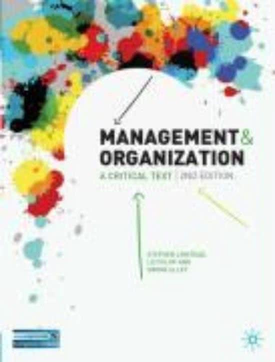 Management and Organization