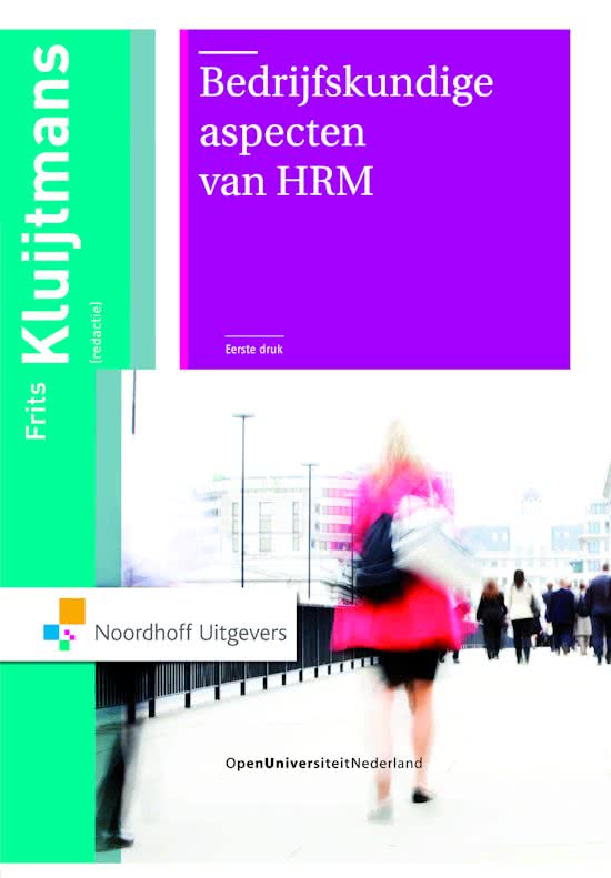 samenvatting Bedrijfskundige aspecten HRM