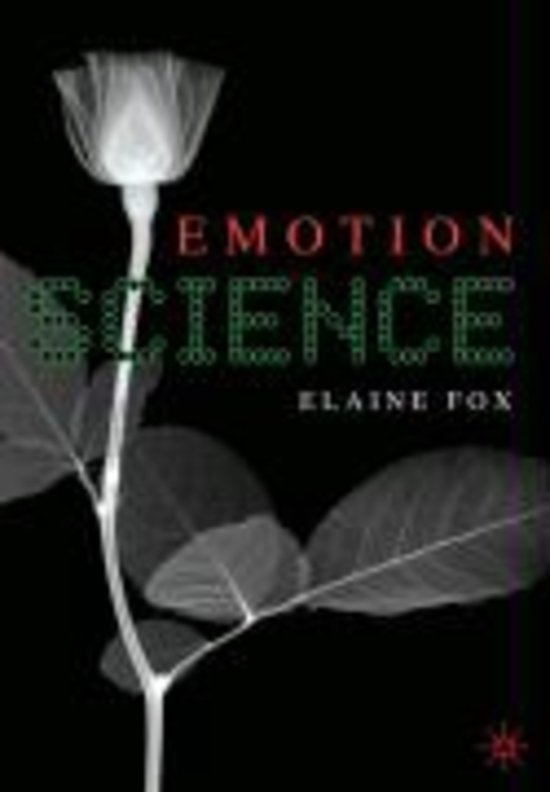 Summary Emotion Science, ISBN: 9780230005181 Emotion And Cognition (6463PS027)