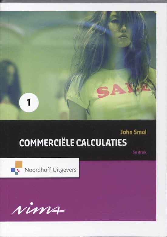 Samenvatting commerciële calculaties