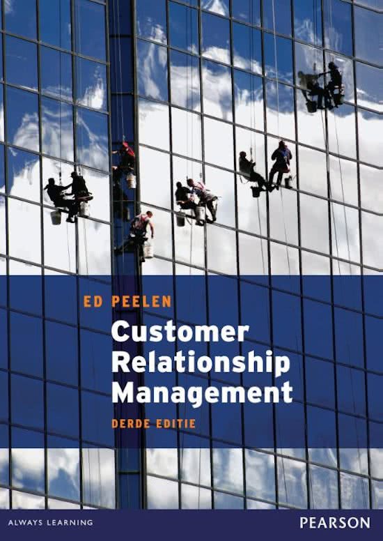 Hoofdstuk 9; Customer Relationship Management 