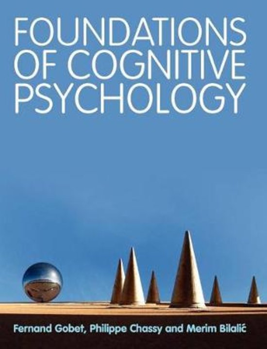 Samenvatting Cognitieve Psychologie I