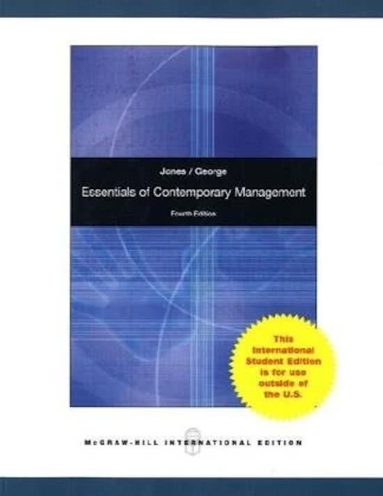 Essentials Of Contemporary Management