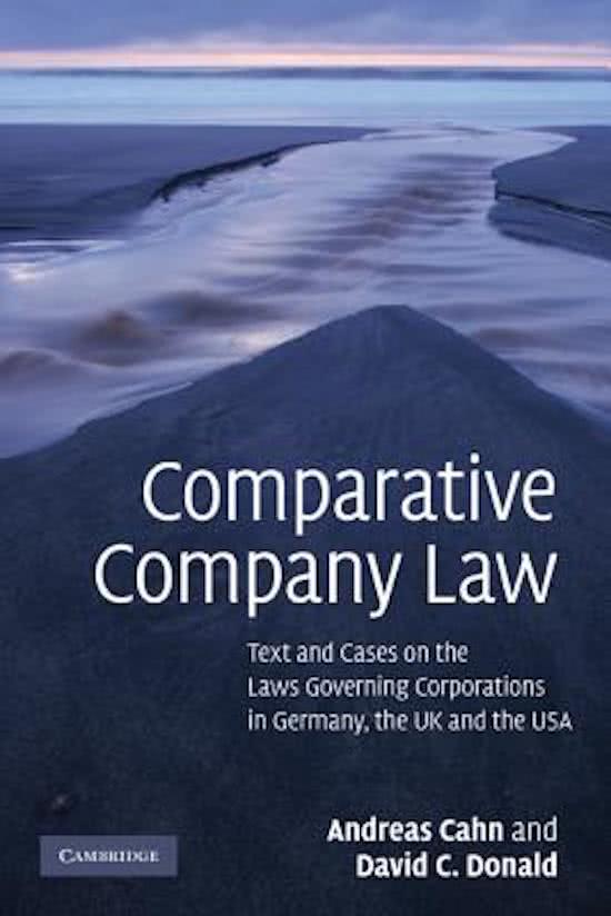 Lecture notes corporate law + practice questions and answers