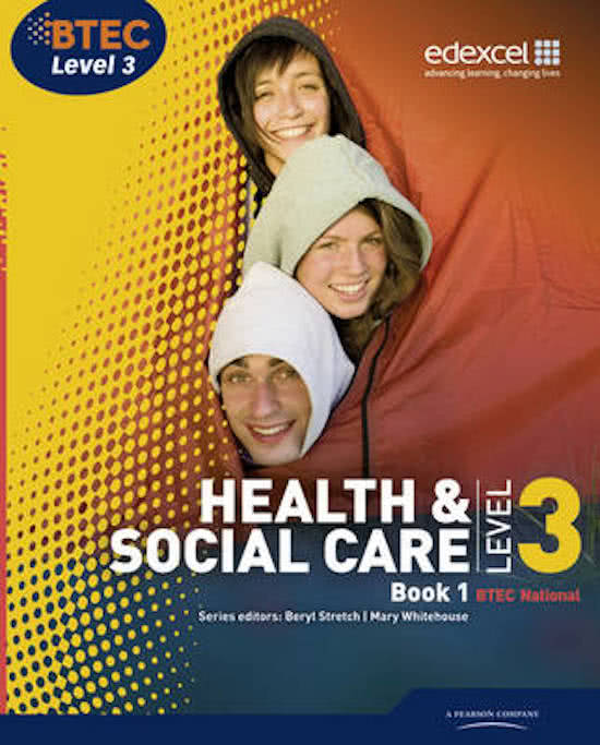 BTEC Level 3 Health and Social Care  -Unit 5: Meeting Individual Care and Support Needs