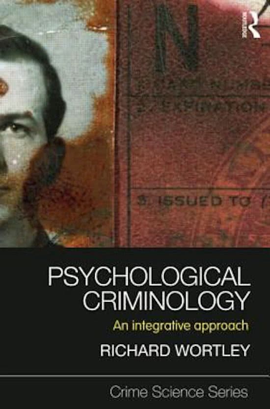 Summary of psychological criminology