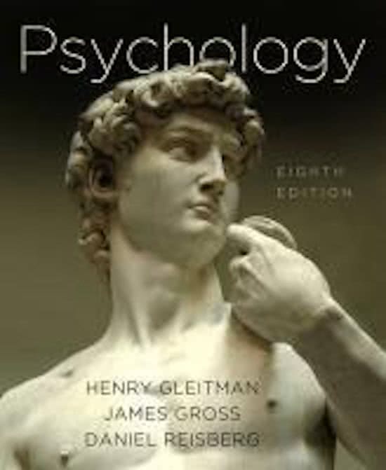 Psychology Henry Gleitman samenvatting 1e editie