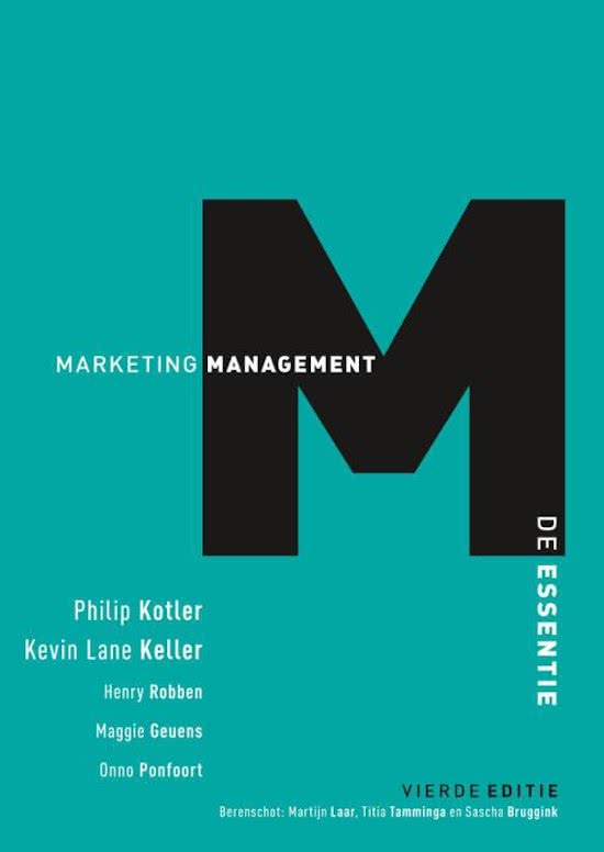 TIO HEM3 Samenvatting MKS Strategische marketing powerpoints en boek Marketing management de essentie