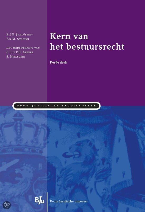 Samenvatting 'Kern van het bestuursrecht'