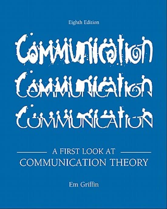 Samenvatting A First Look at Communication Theory -  Introduction to communication science (S_RPPS)