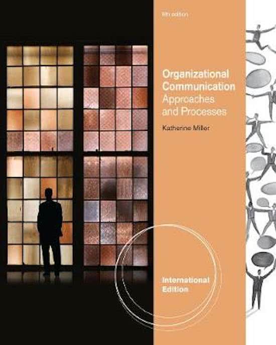 Samenvatting Organisational Communication