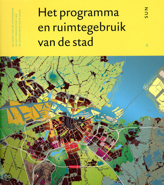 Het programma en ruimtegebruik van de stad