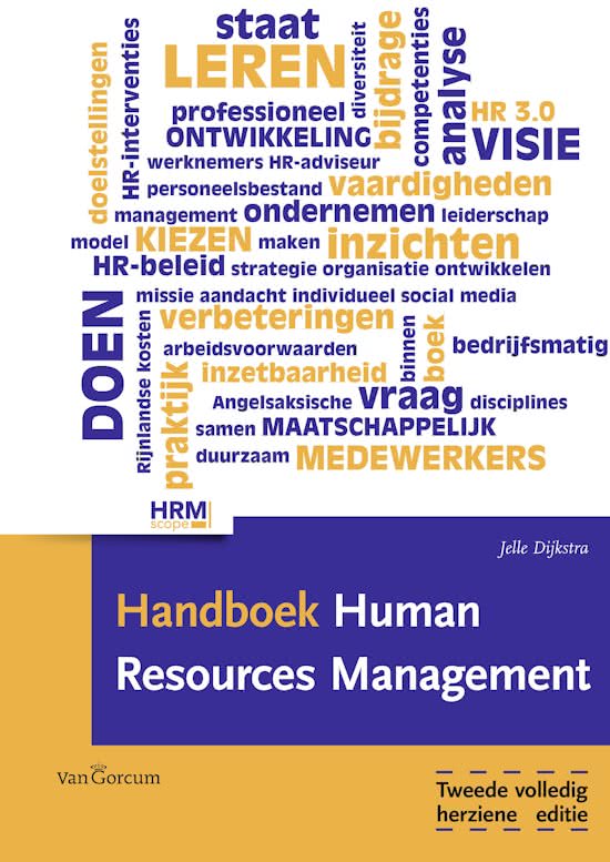 Samenvatting Handboek Human Resource Management