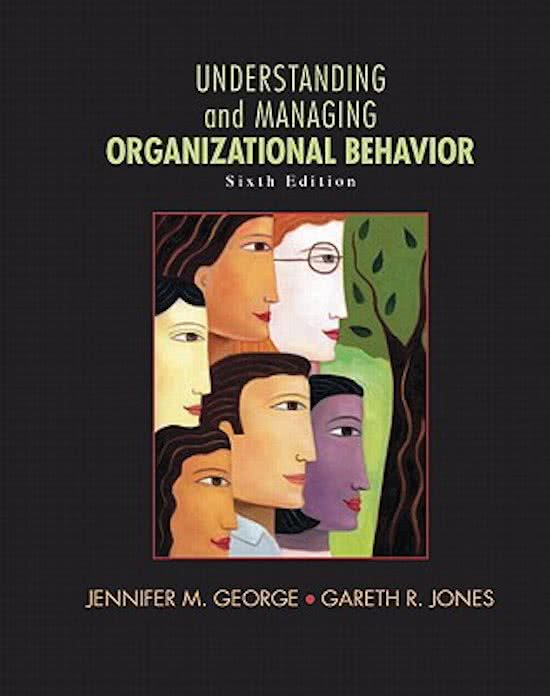 Resume Understanding and Managing Organizational Behavior (George&Jones)