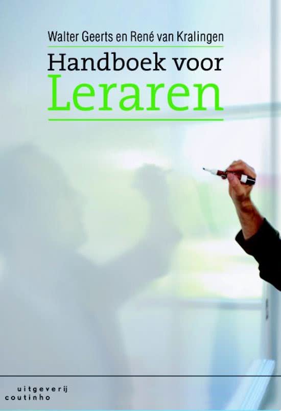 Handboek voor leraren - Hoofdstuk 10