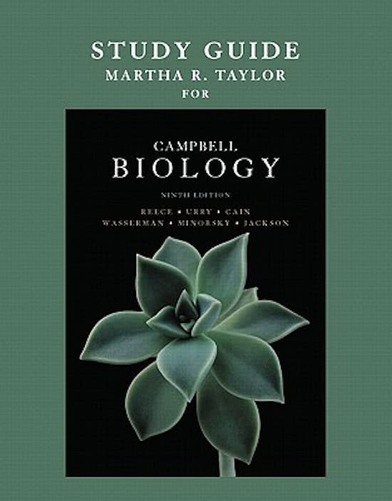 Study Guide for Campbell Biology